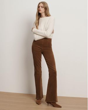 Veronica Beard Beverly Off-duty Skinny-flare Pant - Natural