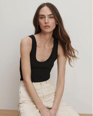 Veronica Beard Birke Scoopneck Tank Top - Black