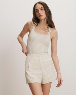 Veronica Beard Jazmin Tweed Short - Natural
