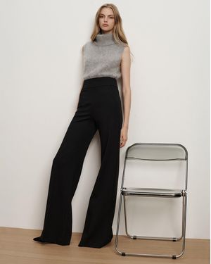 Veronica Beard Kalinda Wide-leg Ponte Pant - Black