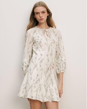 Veronica Beard Ollian Floral Mini Dress - Natural