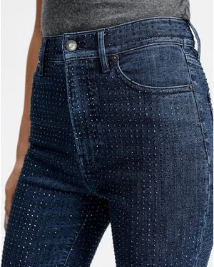 Veronica Beard Beverly Rhinestone Skinny-flare Jean - Blue