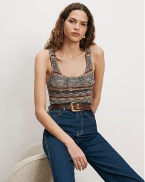 Veronica Beard Sandra Knit Tank Top - Blue