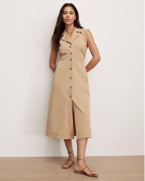 Veronica Beard Orla Midi Shirtdress - Natural