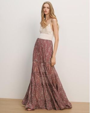 Veronica Beard Josiane Floral Maxi Dress - Brown
