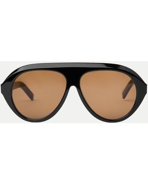 Veronica Beard The Icon Aviator Sunglasses - Black
