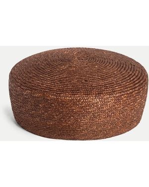 Veronica Beard Le Jeanne Raffia Hat - Brown