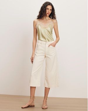 Veronica Beard Marlowe Denim Culotte - Natural