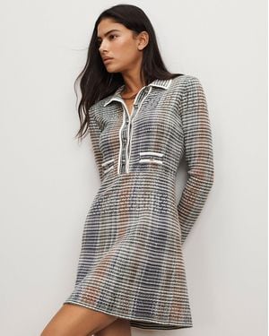 Veronica Beard Lauper Knit Mini Dress - Gray