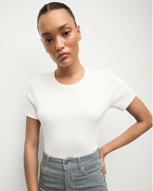 Veronica Beard Pruitt Bodysuit - White