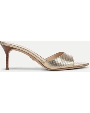Veronica Beard Tia Leather Sandal - Natural