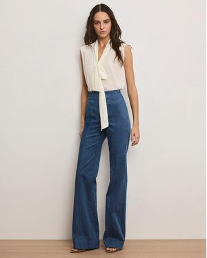 Veronica Beard Frenkle Denim Pant - Blue