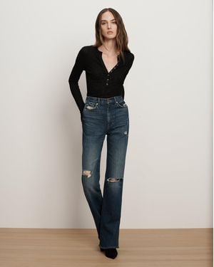 Veronica Beard Dylan Straight-leg Jean - Blue