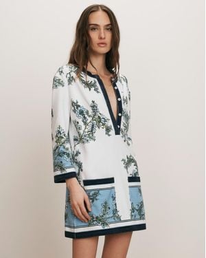 Veronica Beard Briarcliff Terry Tunic Dress - White