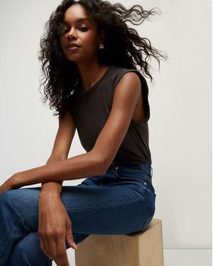 Veronica Beard Dree Muscle Tank Top - Black