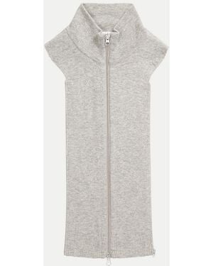 Veronica Beard Uptown Merino Wool-cashmere Dickey - White
