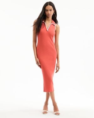 Veronica Beard Darien Midi Dress - Red