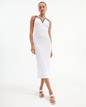 Veronica Beard Darien Midi Dress - White