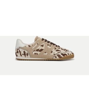 Veronica Beard Natalia Calf Hair Sneaker Sand Brown Multi - Natural