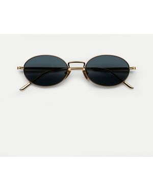Veronica Beard Cc Titan Oval Sunglasses - Black