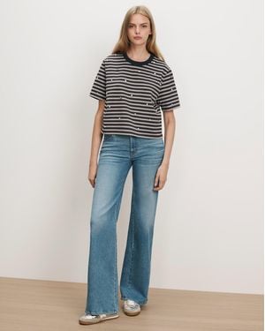 Veronica Beard Taylor Mid-rise Wide-leg Jean - Blue