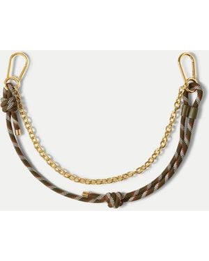 Veronica Beard Paracord And Chain Bag Strap - Natural
