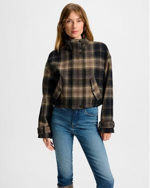 Veronica Beard Bateman Plaid Jacket - Blue