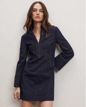 Veronica Beard Raymond Denim Mini Dress - Blue