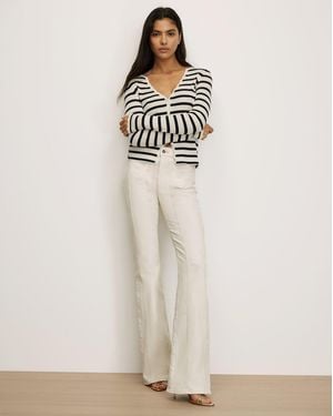 Veronica Beard Beverly Skinny-flare Jean - White