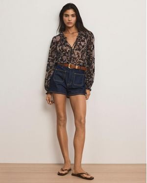 Veronica Beard Elijah Denim Short - Blue