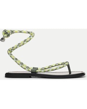 Veronica Beard Carmina Wrap Sandal - White