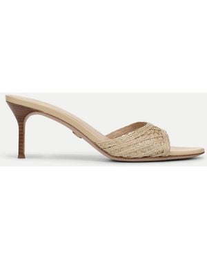 Veronica Beard Tia Raffia Sandal - Natural