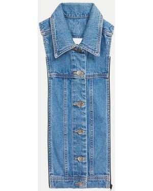 Veronica Beard Slate Denim Dickey - Blue