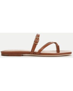 Veronica Beard Marthe Leather Sandal - White