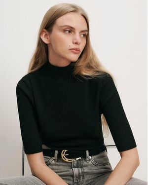 Veronica Beard Alastair Merino Wool Pullover - Black