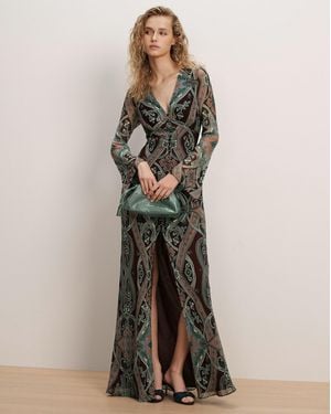 Veronica Beard Daciana Silk Maxi Dress - Multicolor