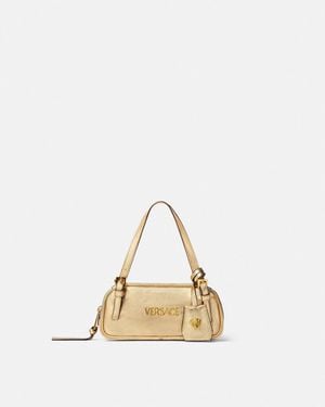 Versace Mini Borsa Bowling Metallizzata Tag - Metallizzato
