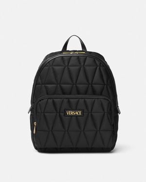 Versace Myth Quilted Backpack - Black