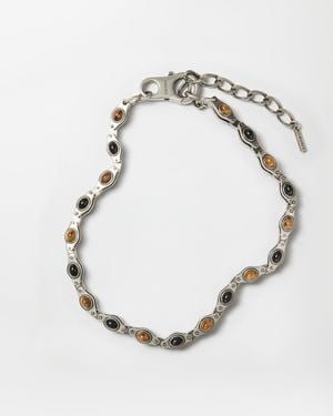 Versace Ellittica Necklace - White