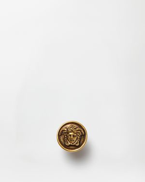 Versace Medusa Brooch - White