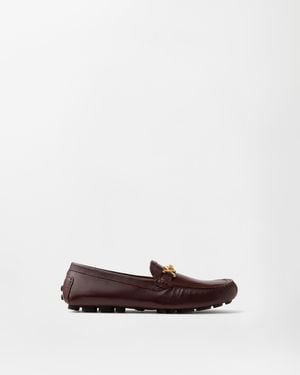 Versace Robin Driver Shoes - White