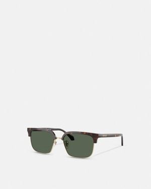 Versace Occhiali Da Sole Squadrati Signature - Verde