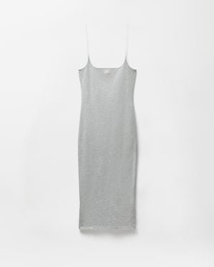 Versace Embroidered-Logo Stretch Cotton-Jersey Midi Dress - White