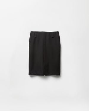 Versace Wool Pencil Skirt - Black