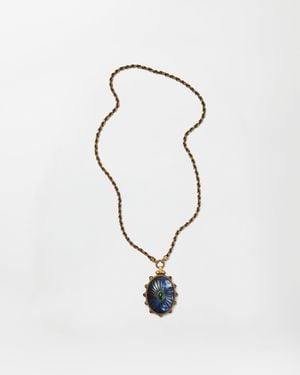 Versace Tivoli Collar Largo - Azul