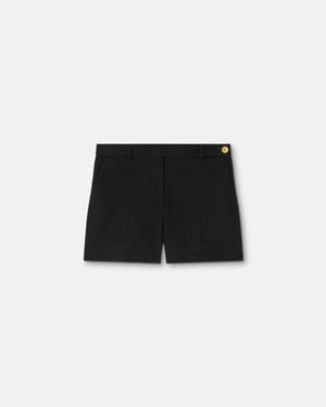 Versace Gabardine Masculine Shorts - Black