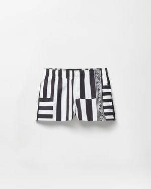 Versace Printed Swim Shorts - White