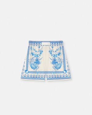 Versace 'Underwater Barocco Bicolour Foulard' Shorts - Blue