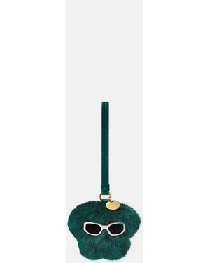 Versace Medusa Fluffy Lammfell-Charm - Weiß