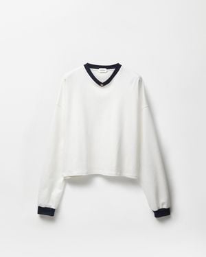 Versace Stretch Cotton-Jersey Long-Sleeved T-Shirt - White
